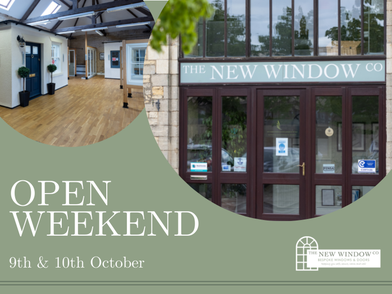 Open Weekend 9th & 10th October | New Window Company | Lincolnshire