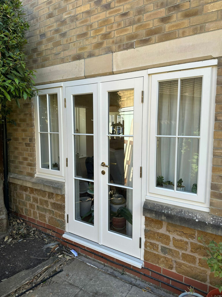 French doors with casement windows