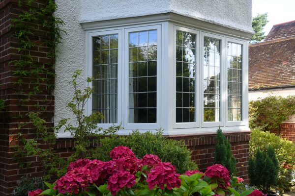 casement window bay with leaded light detailing