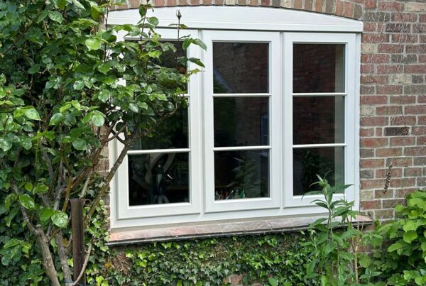 a set of stormproof casement windows with horizontal glazing bars
