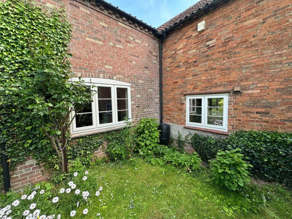 two sets of stormproof casement windows