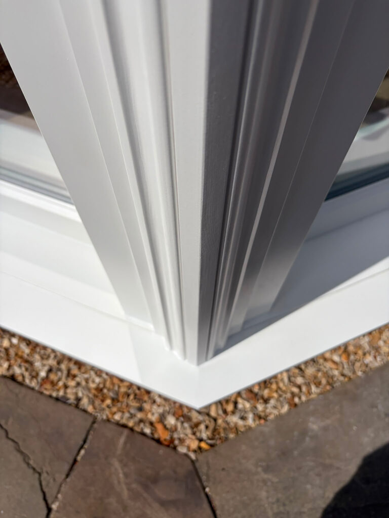 sash windows with traditional mouldings and detailing